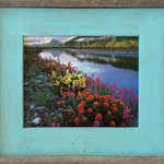 My Barnwood Frames - Barnwood Picture Frame, Lighthouse Robin Egg Blue Rustic Wood Frame, 6"x6" - *PLEASE NOTE - Glass is included with frame sizes 16x20 or smaller. Larger sizes do not include glass due to the high risk of breakage in shipping.