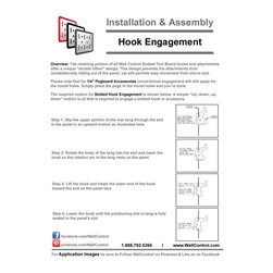 Wall Control Metal Pegboard Hook & Accessory Engagement Instructions - Wall Hooks