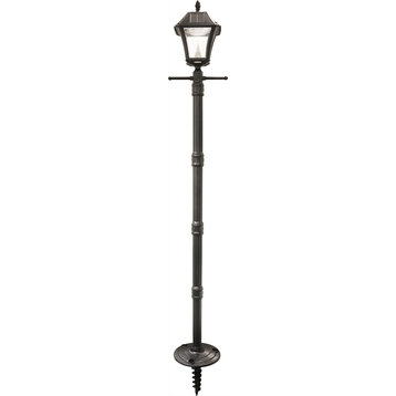 Baytown II Solar Lamp Post With EZ-Anchor Base, Single Lamp