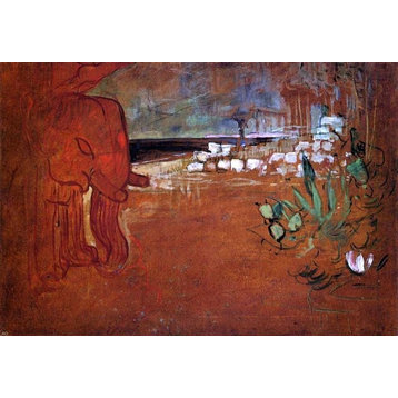 Henri De Toulouse-Lautrec Indian Decor, 18"x27" Wall Decal