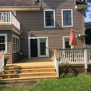 Multi Level Wood Deck Design by Highland Park, IL Deck Designer