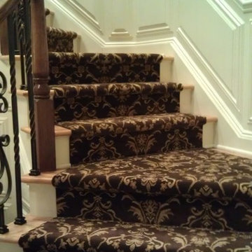 Custom Floral Waterfall Staircase