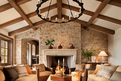 Example of a classic family room design in San Francisco