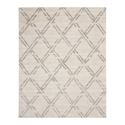 Nourison - Nourison Venosa VSN01 Area Rug, Ivory/Grey, 7'9" x 9'9" - Area Rugs