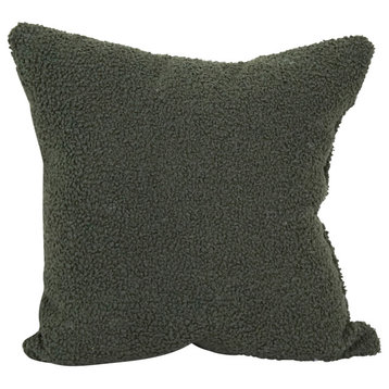 17" Jacquard Throw Pillow With Insert, Turell Army