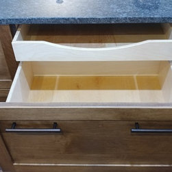 Farmhouse "Drawer behind a drawer" - Kitchen Drawer Organizers