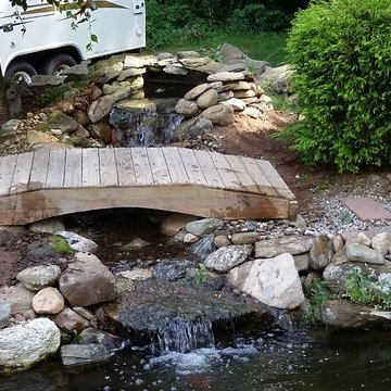 Ponds With Waterfalls