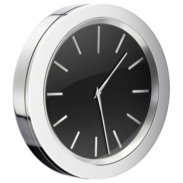 Time Clock Chrome/Black