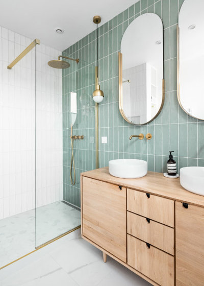 Contemporain Salle de Bain by Julie Durand - Décoratrice d'intérieur