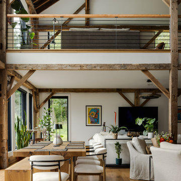 Wrightstown Modern Barn Conversion with Cottage Renovations