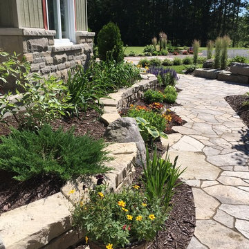 Front yard flower bed
