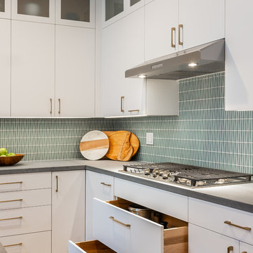 Roomy Drawers Provide Ample Storage Below the Cooktop