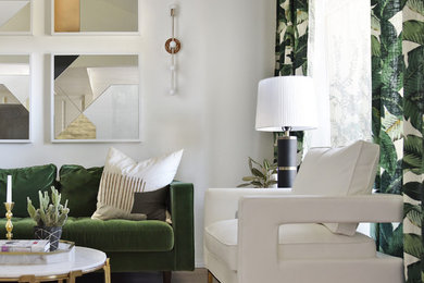 Inspiration for a transitional living room remodel in Orange County