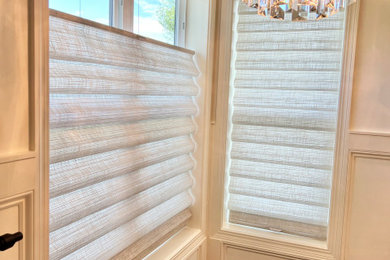 Modern Roman Shade from Hunter Douglous for a touch of luxury! Top down, Bottom