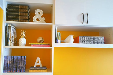 Mid-sized transitional home design photo in Other