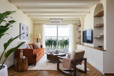 Transitional living room photo in Bengaluru