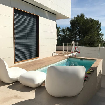 Piscina y urbanización exterior. Parcela Godella