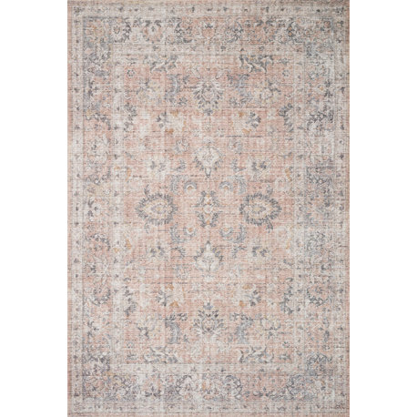 Skye Printed Area Rug by Loloi II, Blush/Gray, 2'3"x3'9"