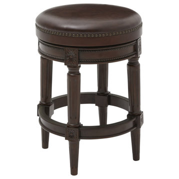 Backless Chapman Counter Height Stool Distressed Walnut