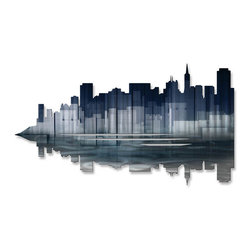 San Francisco Reflection Steel Wall Art - Wall Sculptures