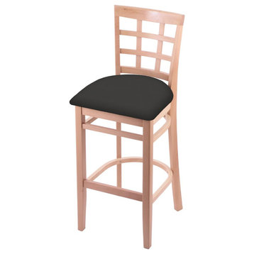 3130 25 Counter Stool with Natural Finish and Canter Iron Seat