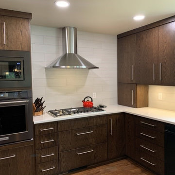 modern grain matched kitchen