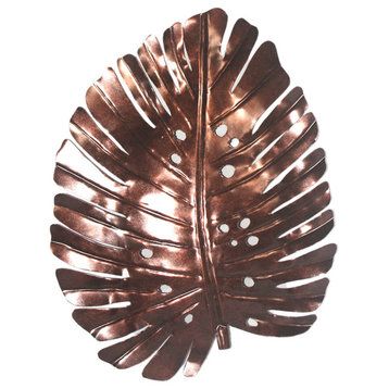Iron Philodendron Leaf Wall Decor New