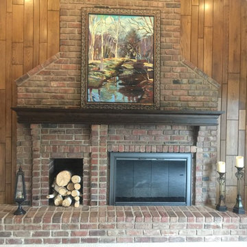 Custom 10 foot mantel