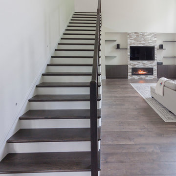 Project #50 | Geometric Staircase with Contrasting Tones