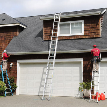 Seamless Heavy Duty Aluminum Gutter System Installation
