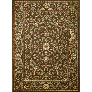 Concord Global Chester 9738 Flora Rug 7'10"x10'6" Brown Rug