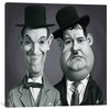 "Laurel & Hardy" by Rob Snow, Canvas Print, 12x12"