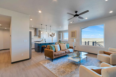 Elegant living room photo in Other