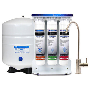 BOANN Reverse Osmosis 5-Stage Water Filtration System With Quick-Twist Filters