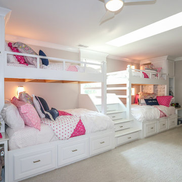 Quadruple bunk beds with storage galore