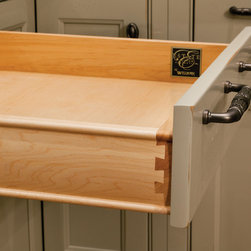 Solid Wood Profiled Drawer standard with our Estate Collection - Kitchen Cabinetry