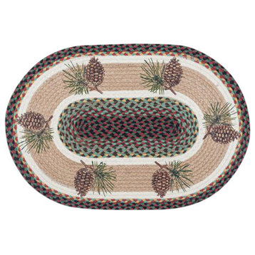 Pinecone Oval Patch 20"x30"