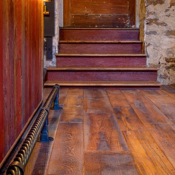 Wide Plank Antique Oak Flooring