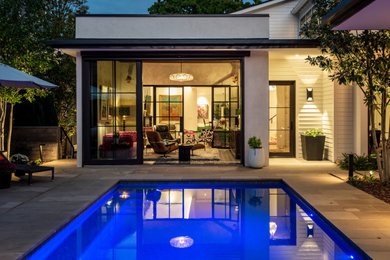 Inspiration for a modern pool remodel in Nashville