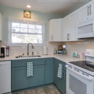 New White Window in Retro Inspired Kitchen - Renewal by Andersen Long Island, NY