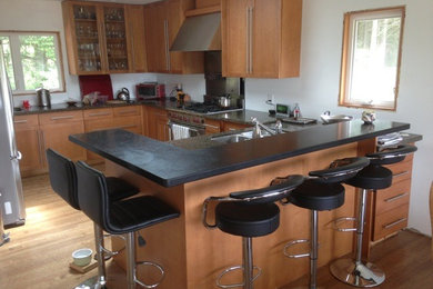 Inspiration for a transitional kitchen remodel in Other