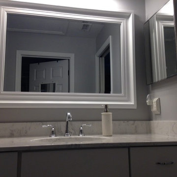 Bath remodel with Thunder Grey Cultured Marble