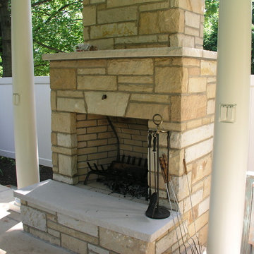 Pavilion Outdoor Fireplace