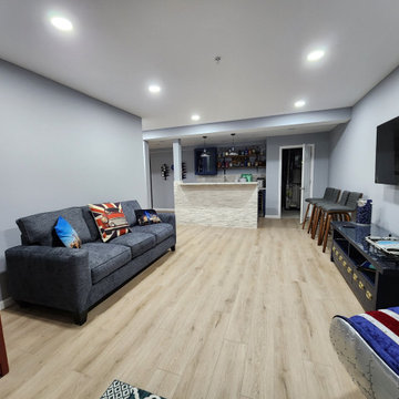 Basement remodel in Doylestown, PA
