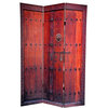 6' Tall Double Sided Doors Canvas Room Divider