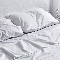 White Flannel Sheet Set | In Bed - Sheet And Pillowcase Sets
