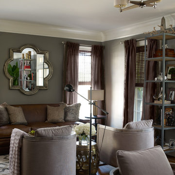 Interior Design: Atlanta GA Masculine Townhome