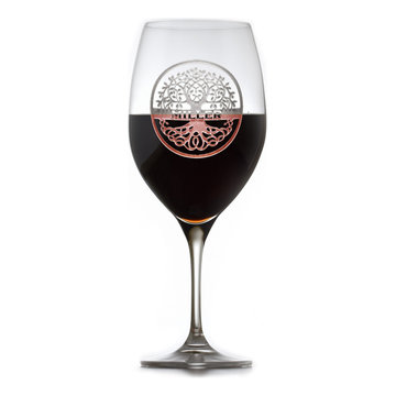 Custom Engraved Barware Glasses, Personalized Home Bar Glassware