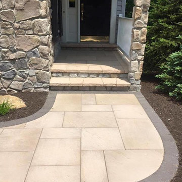 New Hope walkway, landing and landscaping