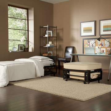 Castro Convertible ottomans convert any room into a guest room in seconds!